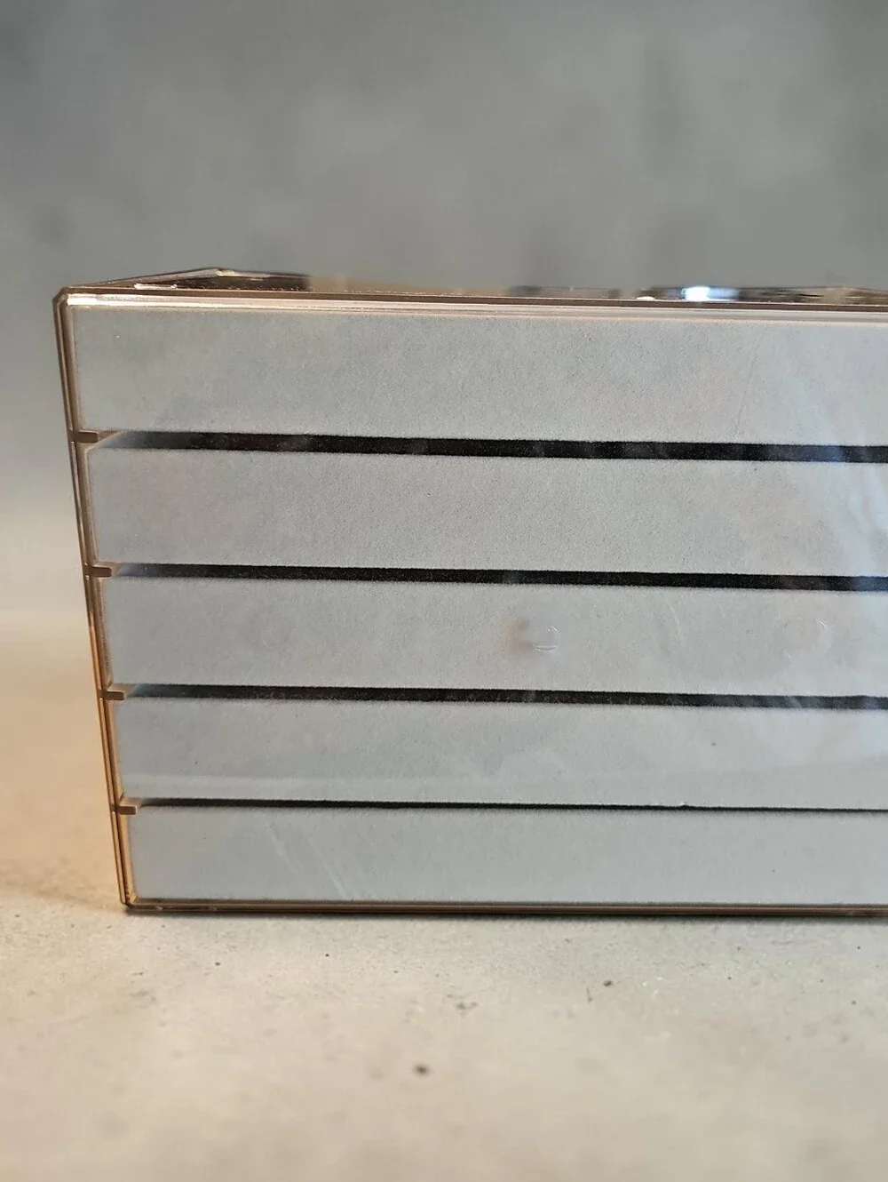Sassified Nwt  Clear Acrylic Jewelry 5  Drawer Organizer with White Drawers